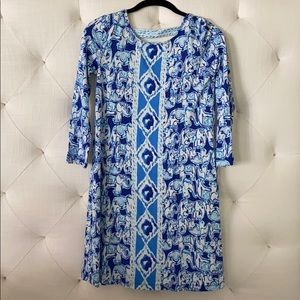 Lilly Pulitzer Elephant Pattern Swing Dress
